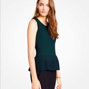 Ann Taylor Peplum Top NWT Small